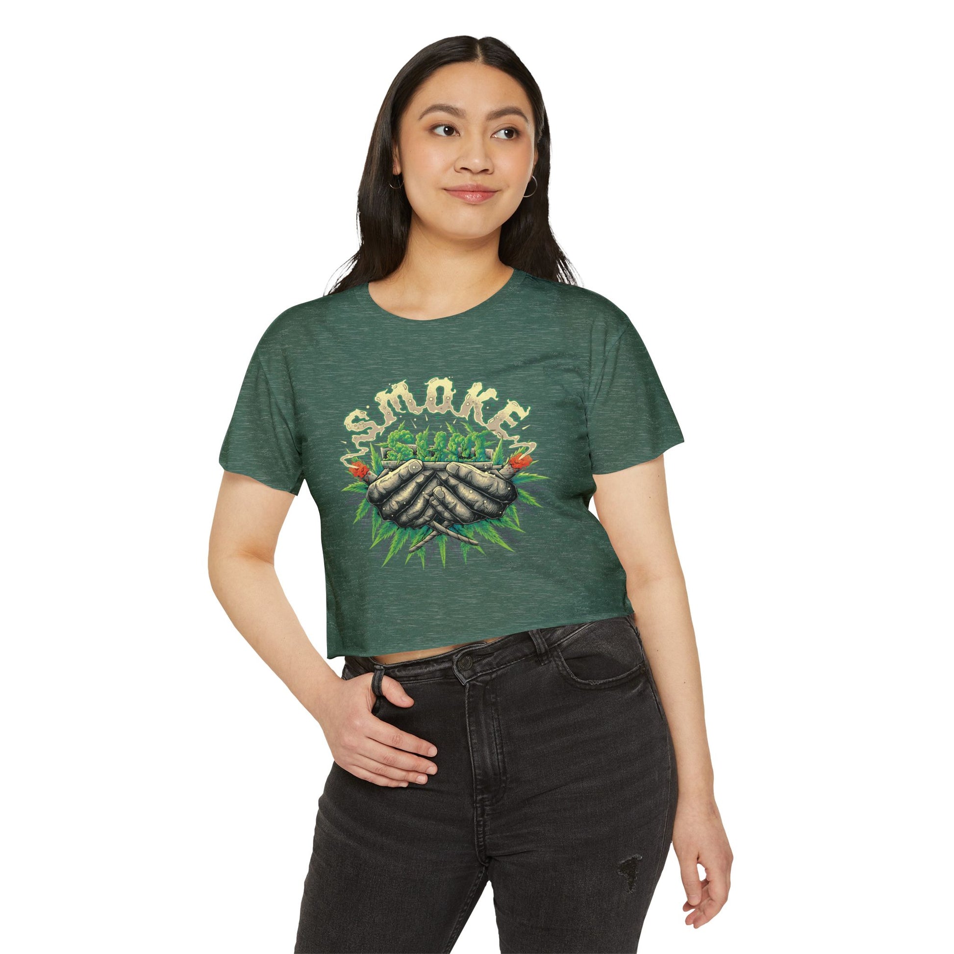 Smokey Hands Festival Crop Top