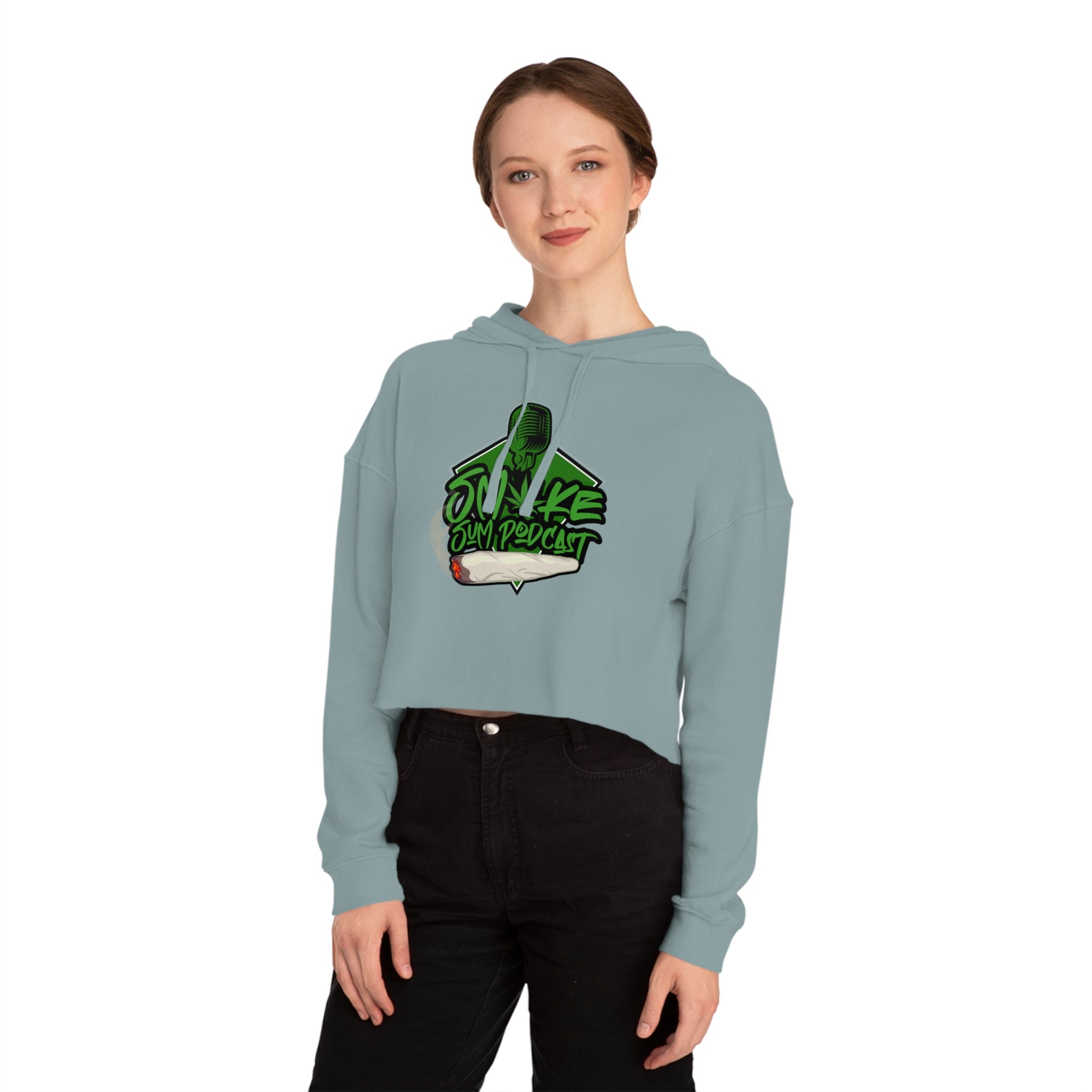 Smoke Sum: The Creator's Chic Crop Hoodie