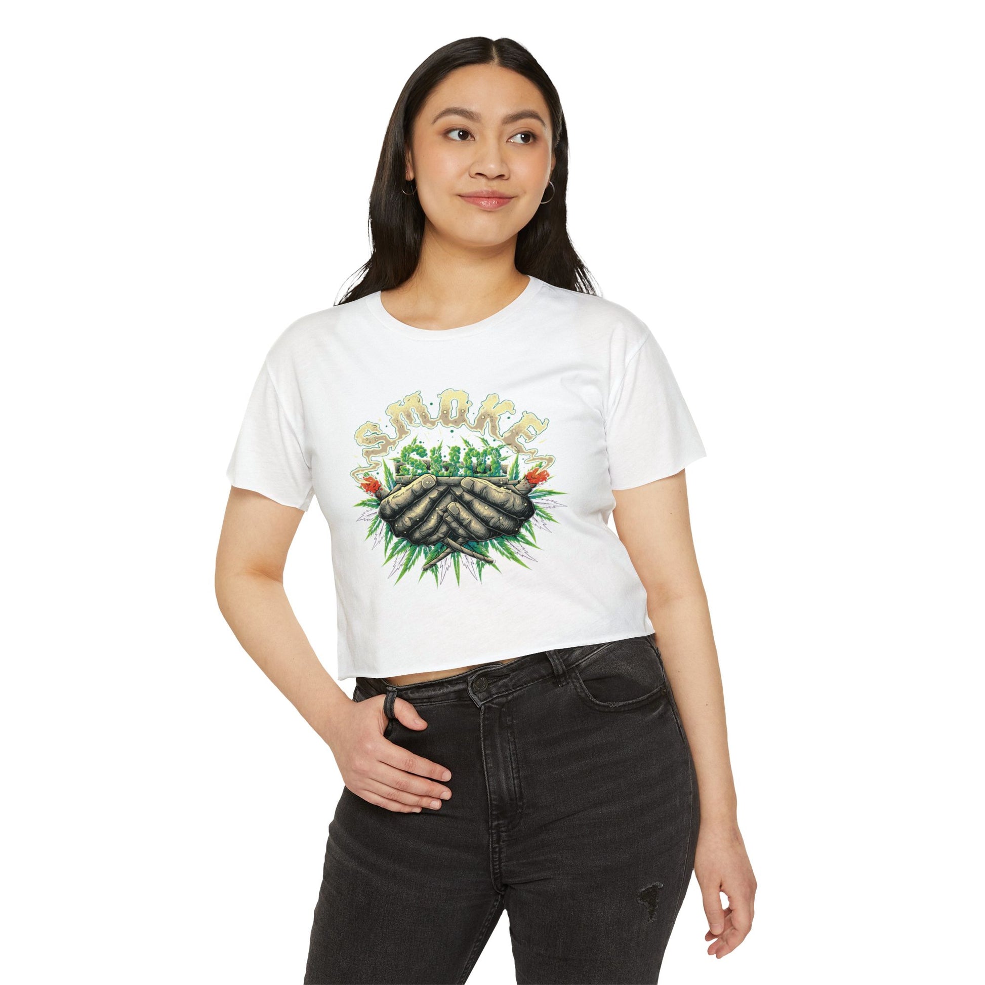 Smokey Hands Festival Crop Top