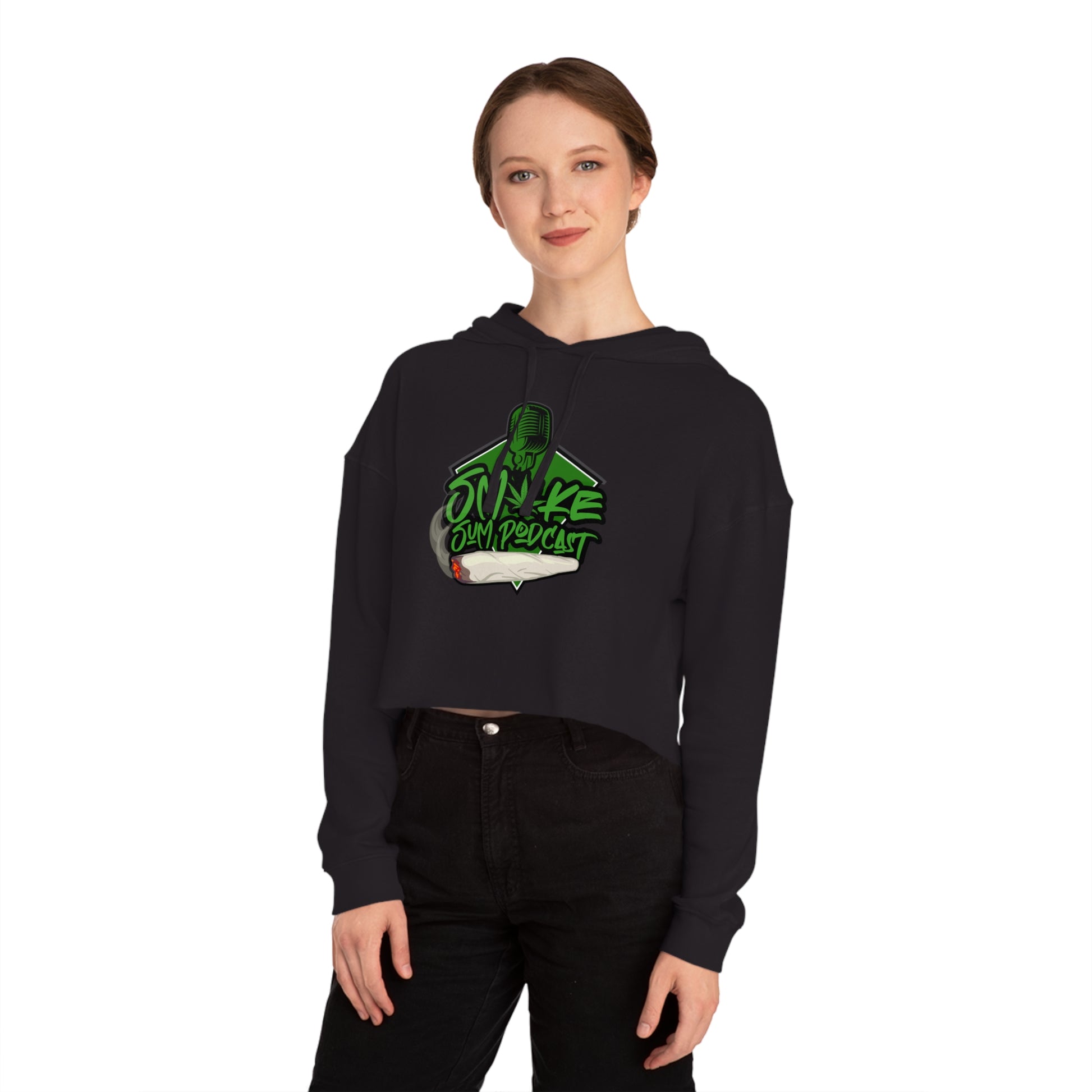 Smoke Sum: The Creator's Chic Crop Hoodie
