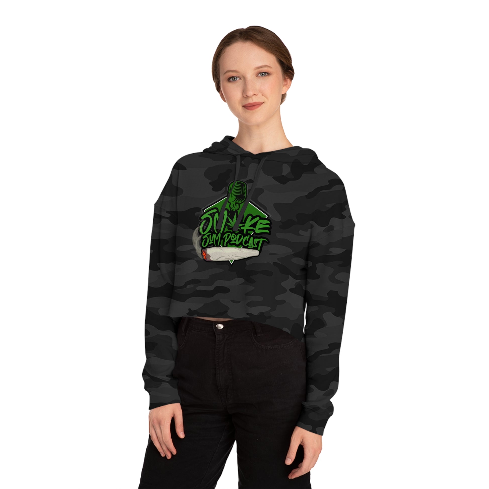 Smoke Sum: The Creator's Chic Crop Hoodie
