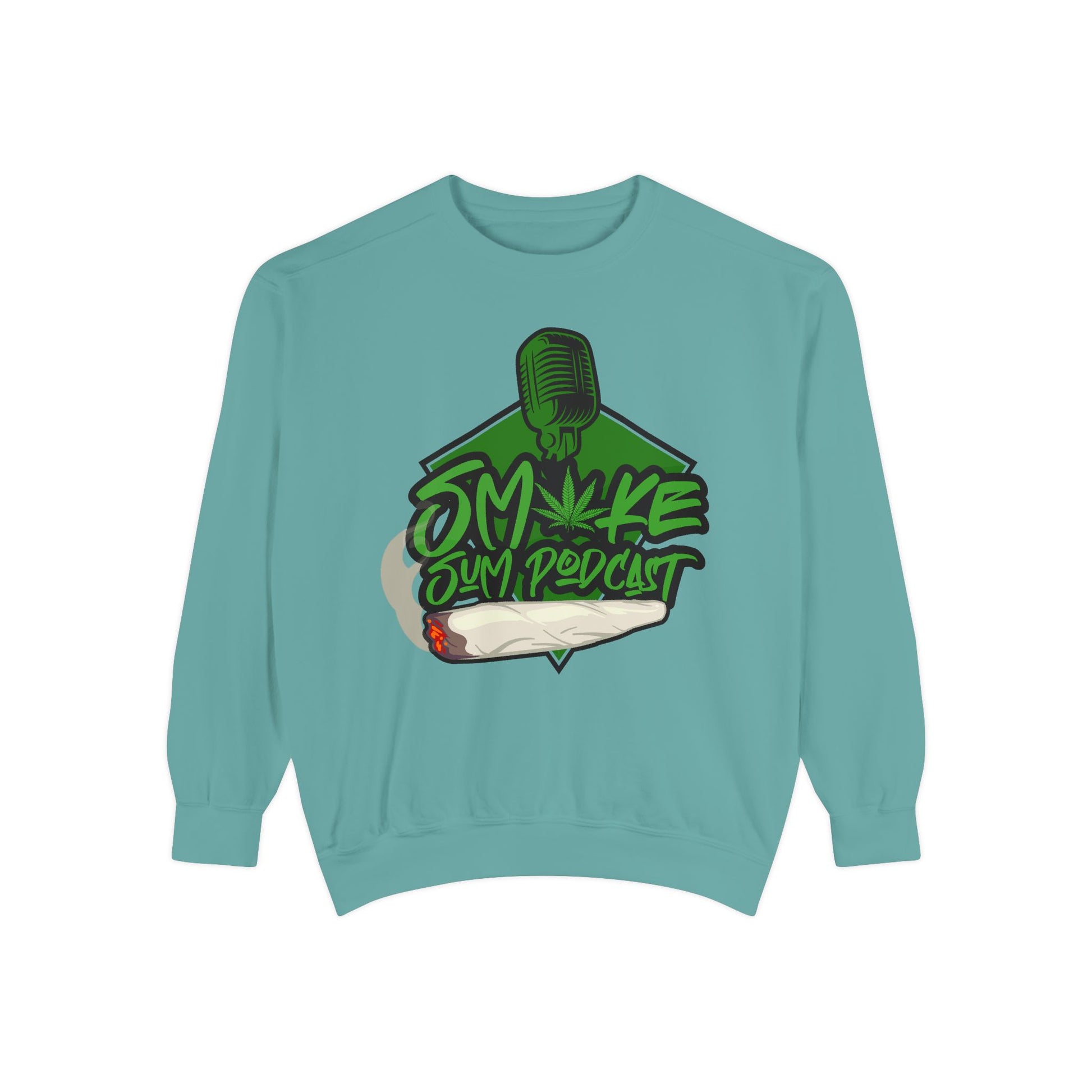 Smoke & Vibe Unisex Garment-Dyed Sweatshirt,