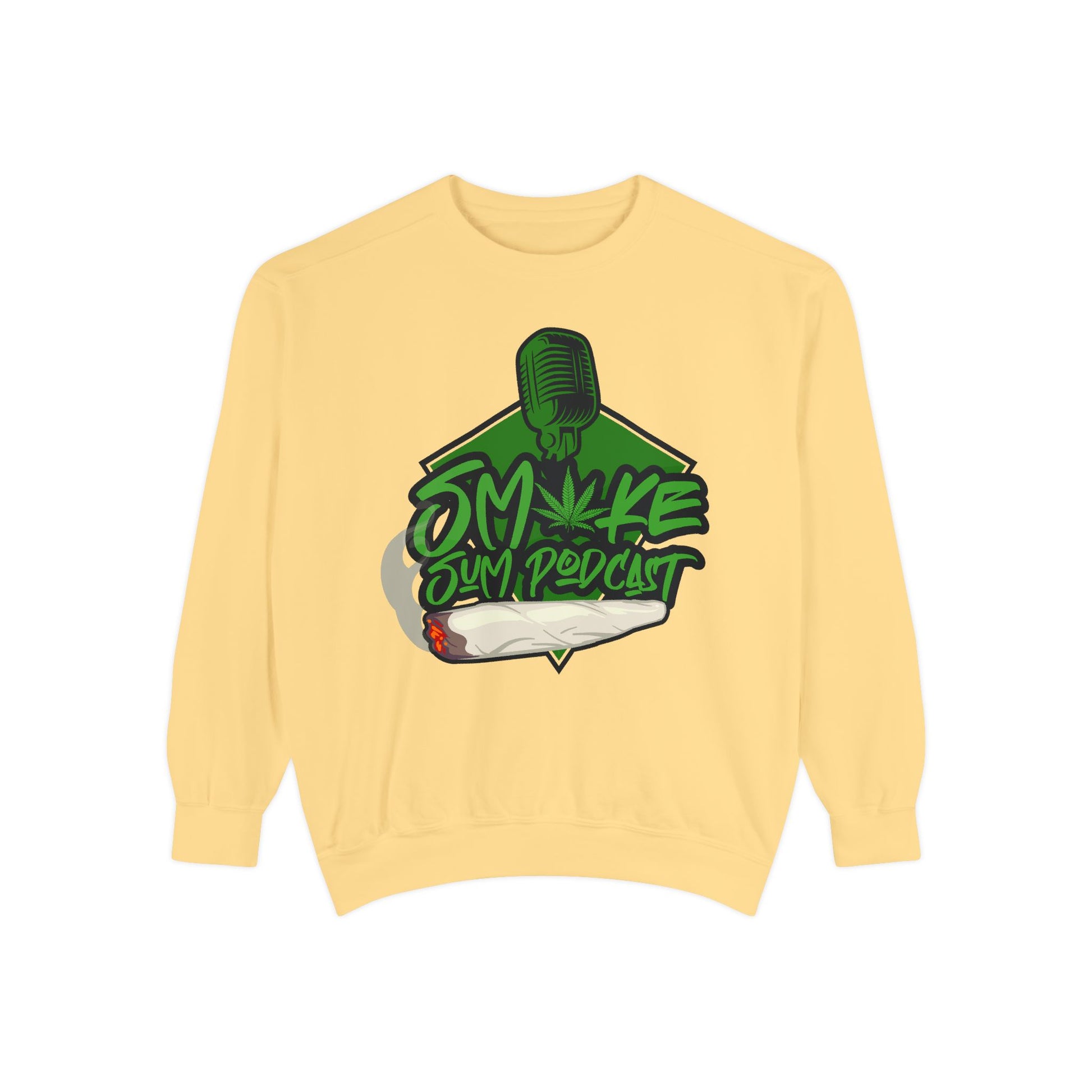 Smoke & Vibe Unisex Garment-Dyed Sweatshirt,