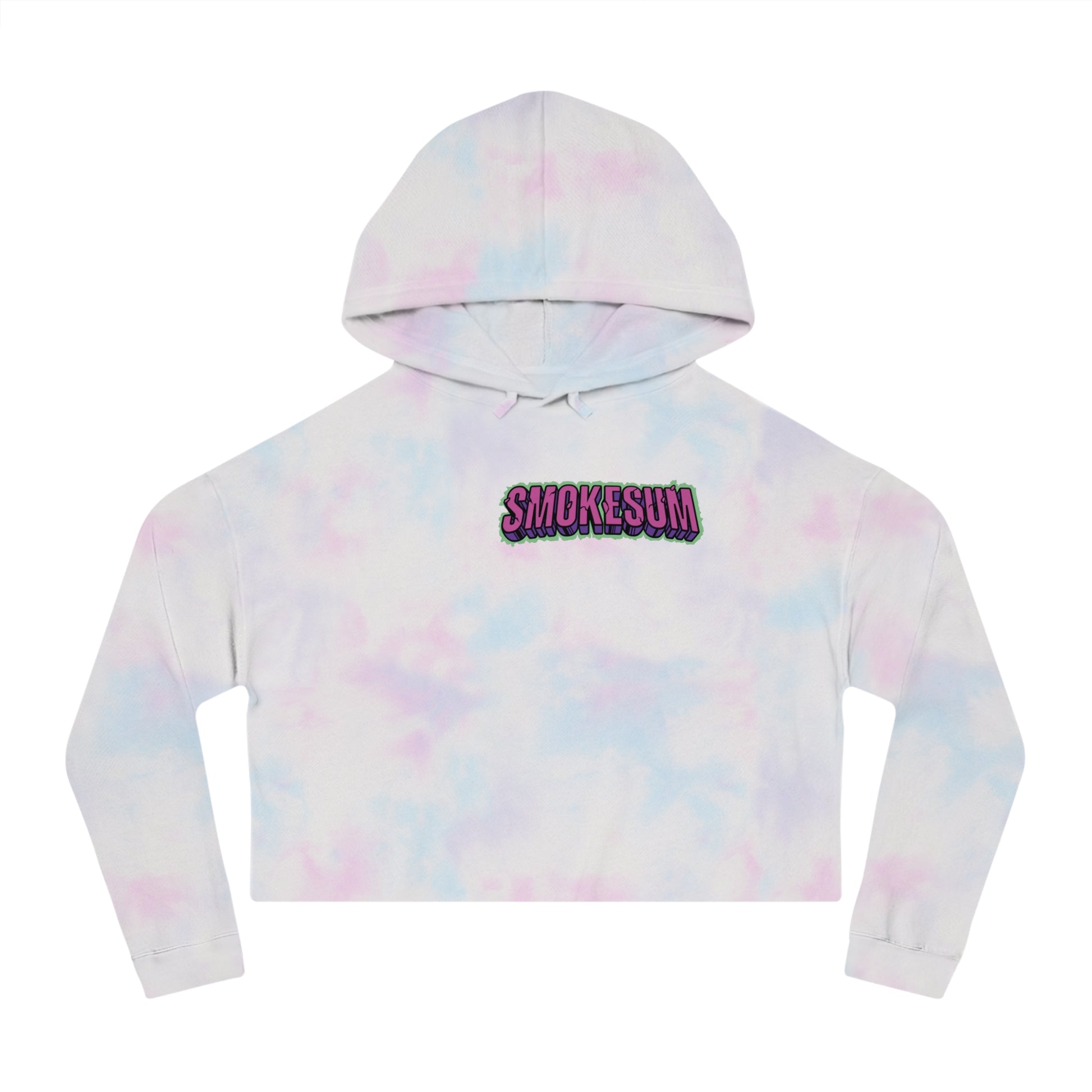 Women’s Cropped Hooded Sweatshirt - Smokesum Design, Trendy & Casual