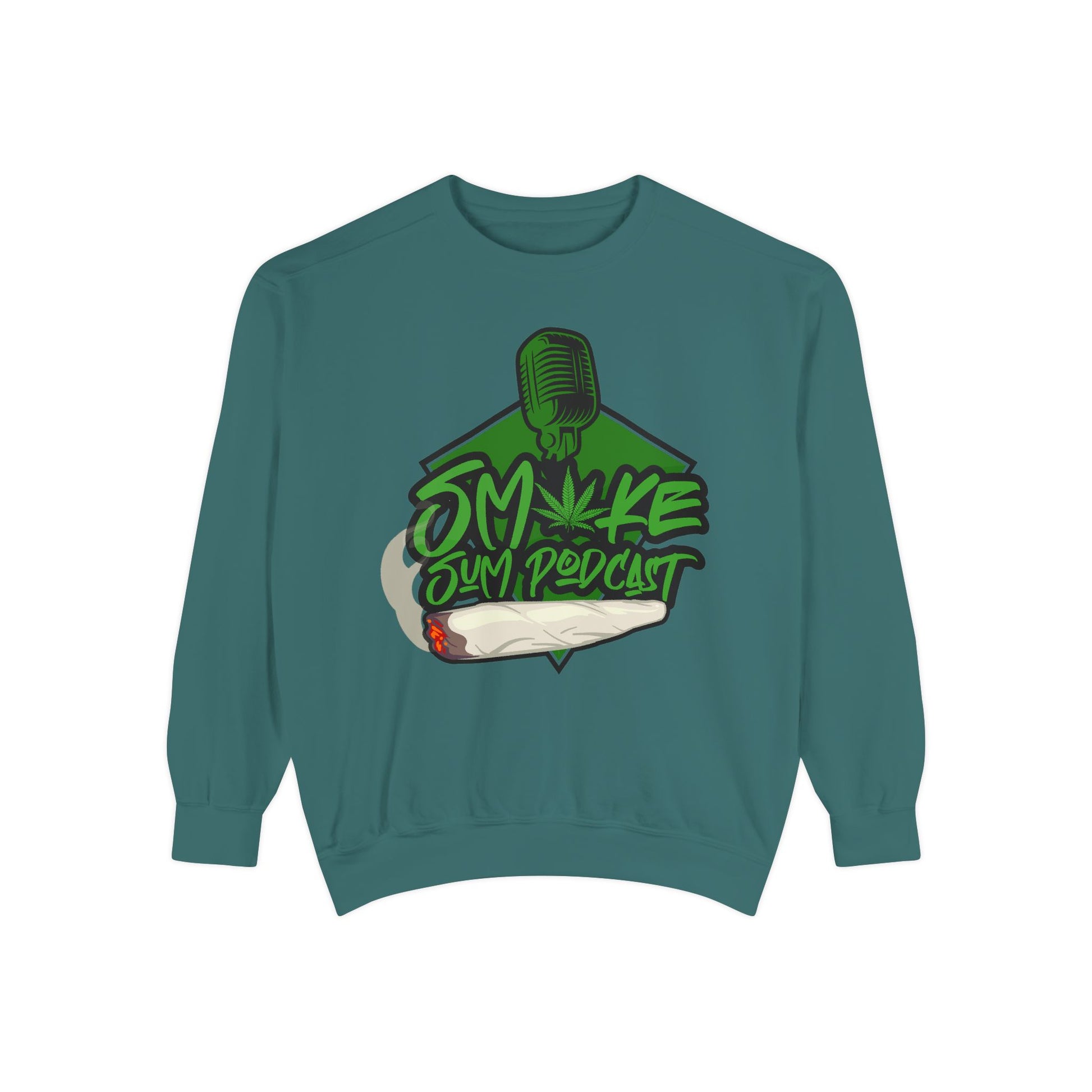 Smoke & Vibe Unisex Garment-Dyed Sweatshirt,