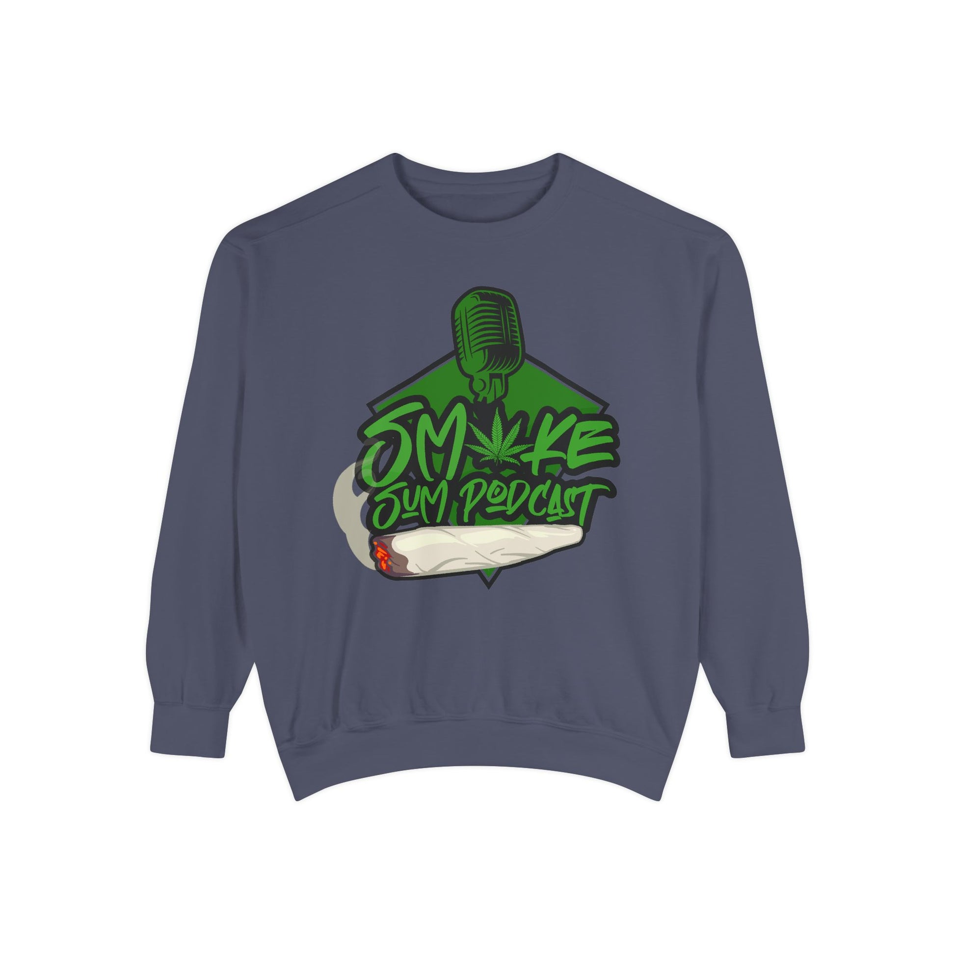 Smoke & Vibe Unisex Garment-Dyed Sweatshirt,