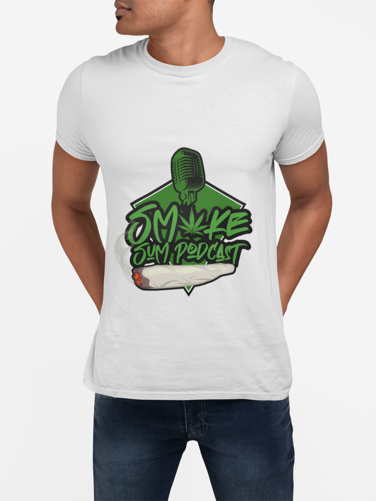 Tune In & Elevate: Smoke Sum Podcast Tee