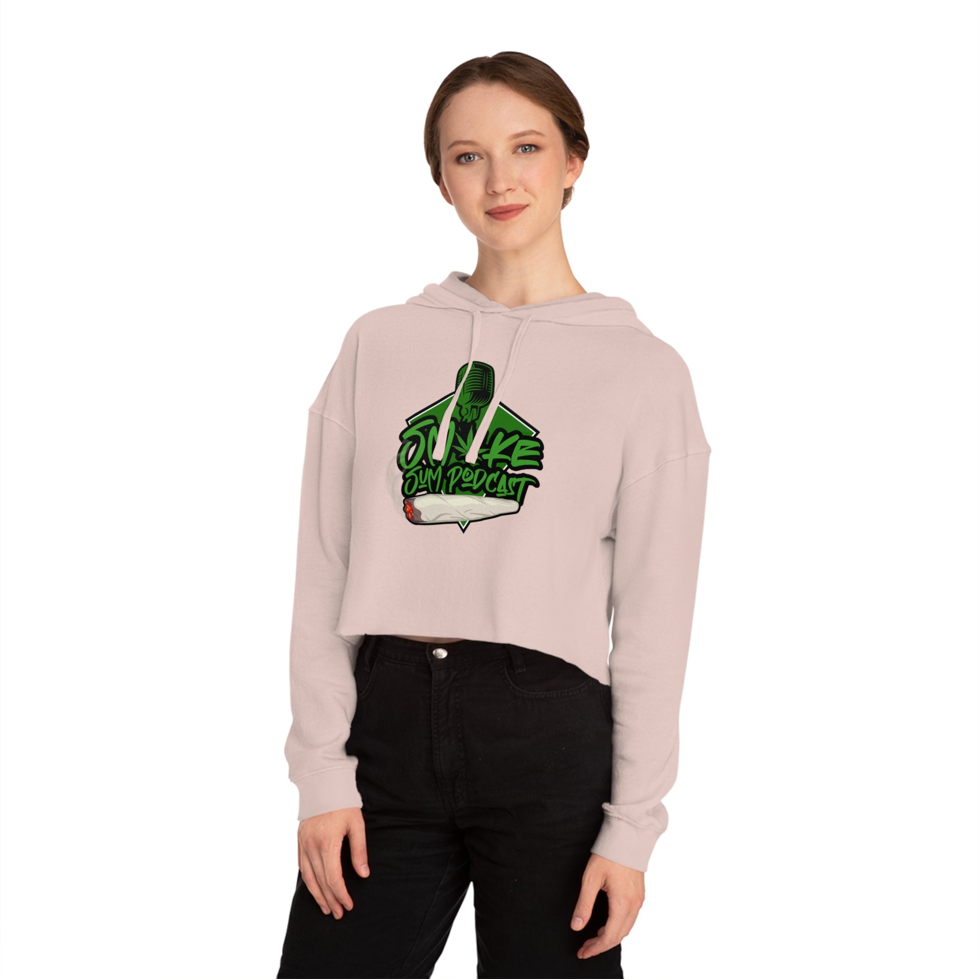 Smoke Sum: The Creator's Chic Crop Hoodie