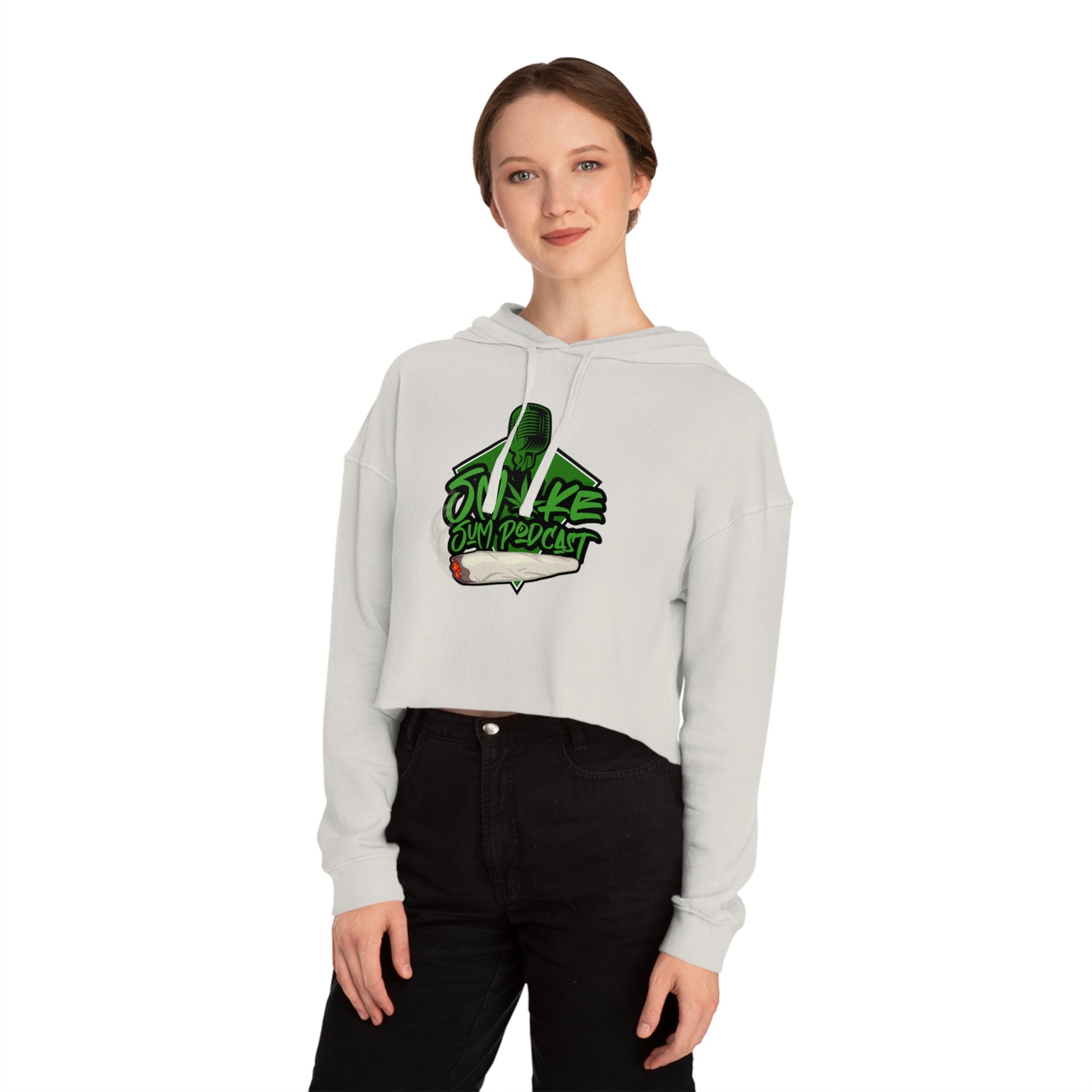 Smoke Sum: The Creator's Chic Crop Hoodie