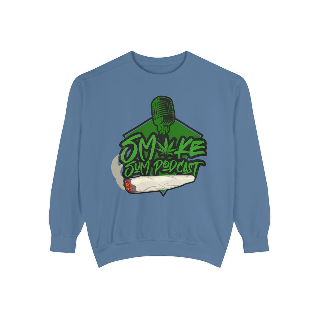 Smoke & Vibe Unisex Garment-Dyed Sweatshirt,