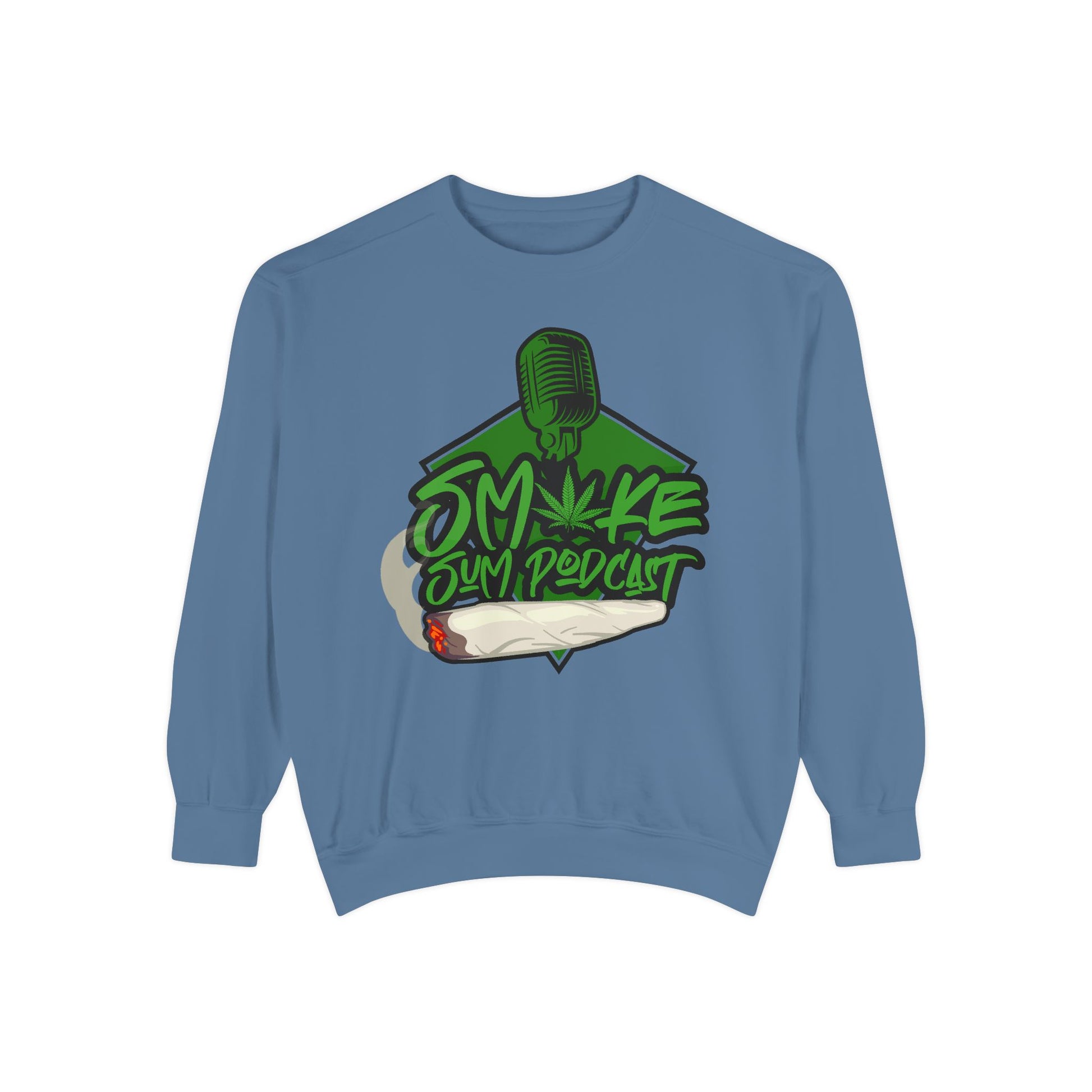 Smoke & Vibe Unisex Garment-Dyed Sweatshirt,