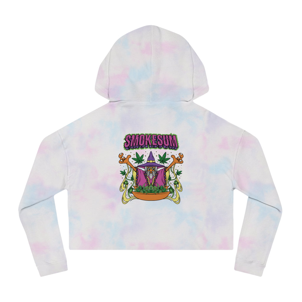 Women’s Cropped Hooded Sweatshirt - Smokesum Design, Trendy & Casual