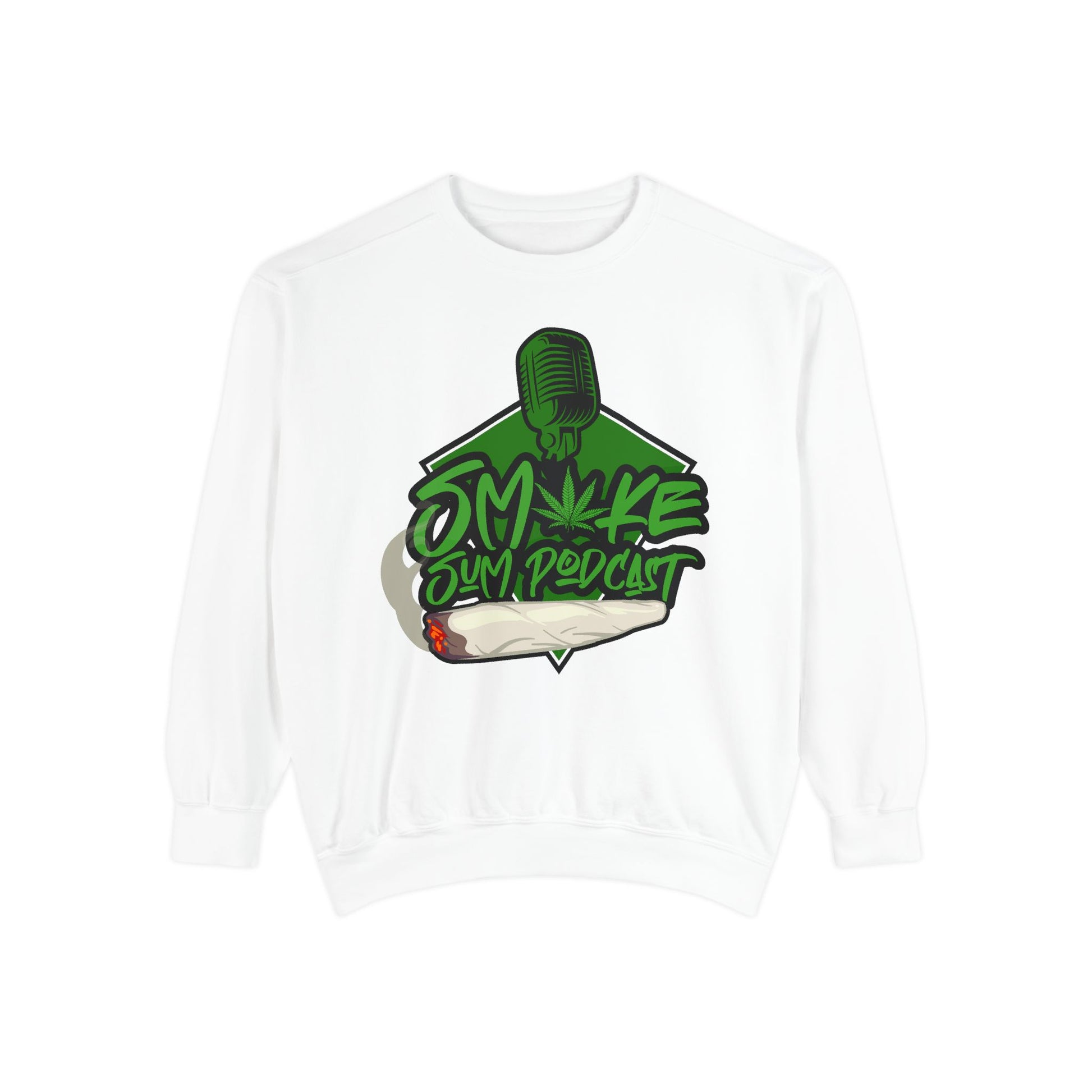 Smoke & Vibe Unisex Garment-Dyed Sweatshirt,