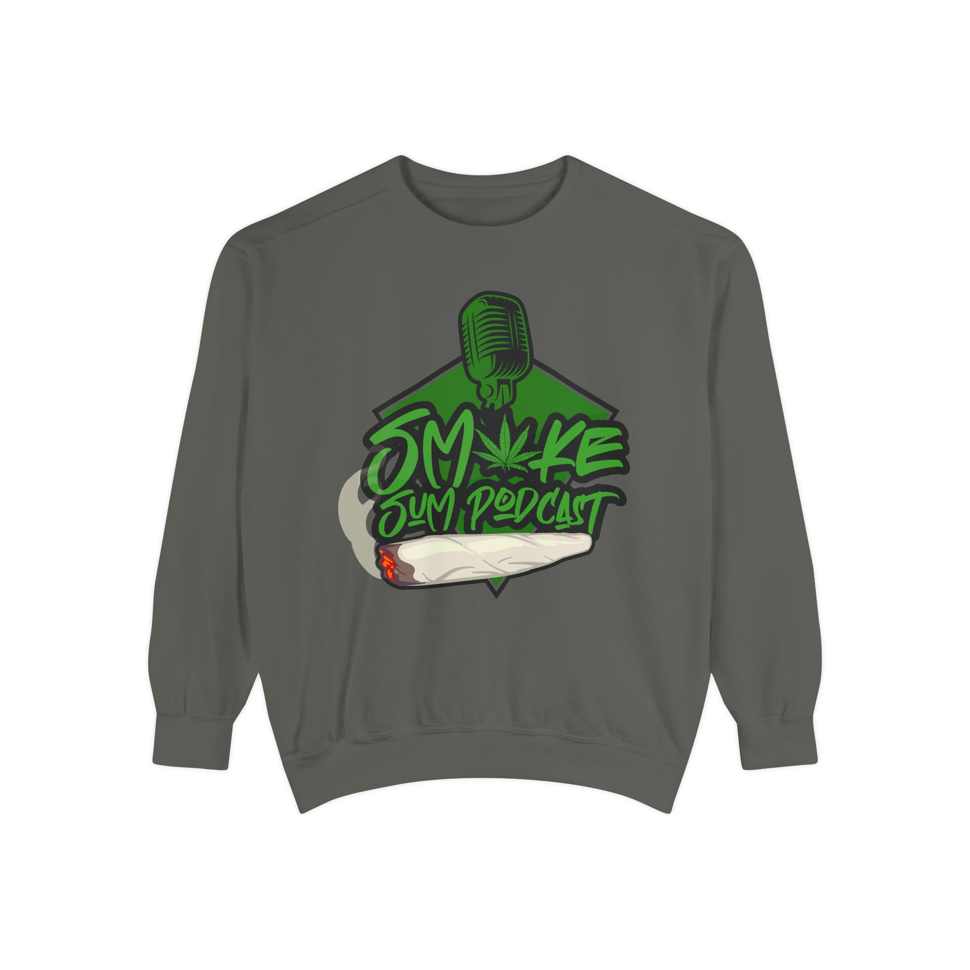 Smoke & Vibe Unisex Garment-Dyed Sweatshirt,